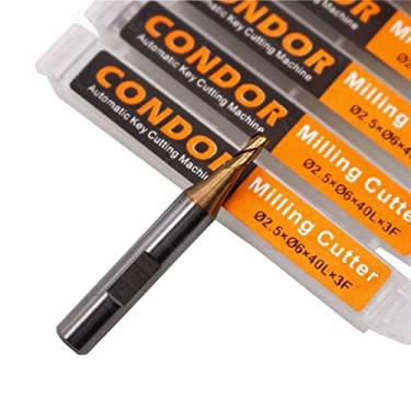 Imagem de Fresa e sonda apto para Condor XC002 XP005-Dolphin XC009 Máquinas de corte automático chave 1,0 mm 1,5 mm 2,0 mm 2,5 mm Ferramenta de fresa cerâmica - para brocas de madeira - pregos roda metal