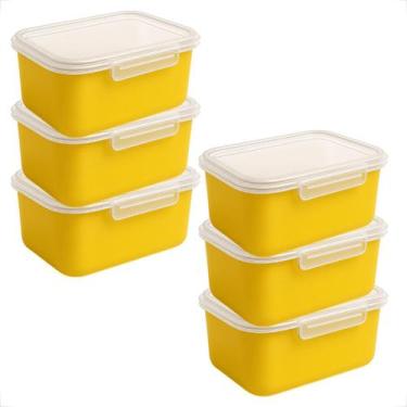 Imagem de Kit Marmita Fitness 20 Potes Plásticos 750ml para Microondas e Geladei