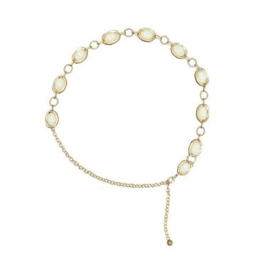 Imagem de Cinto Feminino Corrente Com Pedrarias Boho Chic - Lika Bijuterias, Bra