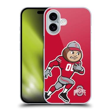 Imagem de Head Case Designs Capa rígida oficialmente licenciada pela Ohio State University Mascote com gráficos de futebol grande compatível com Apple iPhone 16