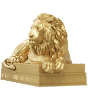 Imagem de Estátua Leão - Estatueta Imagem - Reclining Lion (Cor Ouro)