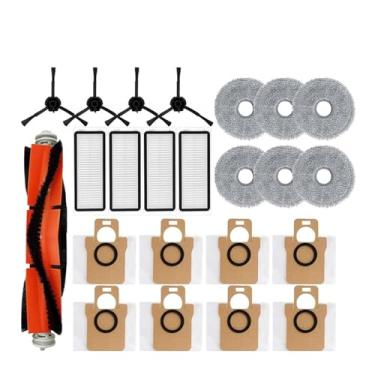 Imagem de Compatible With Xiaomi Robot Vacuum S20 / X20 + / X20 Plus Parts Accessories Main Side Brush Hepa Filter Mop Cloth Dust Bag Replacement(Red)