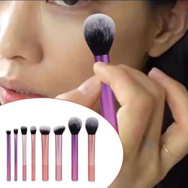 Imagem de Kit 8 Pincéis de Maquiagem Cerdas Sintéticas e Macias - Royal