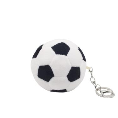 Imagem de Chaveiro, bola de futebol de pelúcia, mini futebol, 8 cm, macio e realista