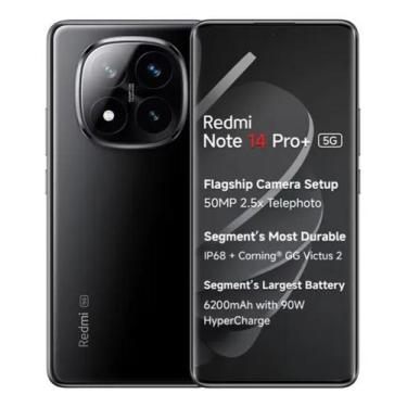 Imagem de Smartphone Redmi Note 14 Pro Plus 5G Global Preto, Tela Curva AMOLED 1