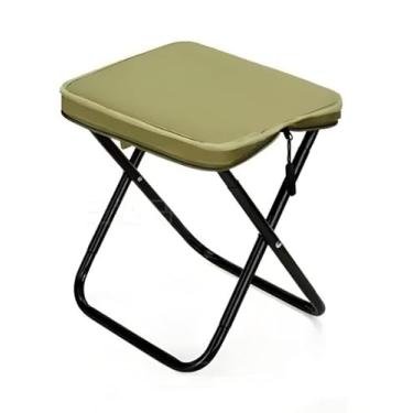 Imagem de Banqueta Banco Banquinho Cadeira Dobrável Para Camping Piquenique Praia E Pesca Ao Ar Livre Portátil
