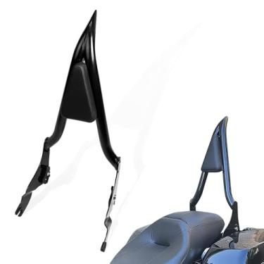Imagem de RACTOP Almofada para encosto de motocicleta Sissy Bar 55,88 cm traseira do passageiro compatível com Harley Touring Road King Road Glide Street Glide Electra Glide Ultra Limited 2009-2022 Preto
