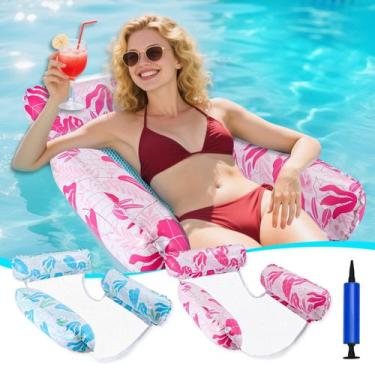 Imagem de Flutuadores de piscina infláveis Pool Float GCRQ para adultos, pacote 