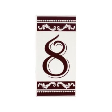 Imagem de Número De Casa Em Cerâmica Esmaltada Turquia (NUMERO 8)