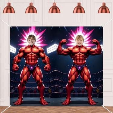 Imagem de Tema de luta livre, decoração de festa, pano de fundo, suporte para cabine fotográfica, para homens, meninos, feliz aniversário, faixa de fundo