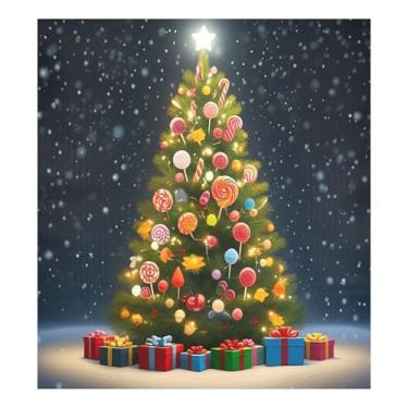 Imagem de SEHANY Capa magnética para lava-louças de árvore de Natal, adesivos magnéticos para decoração de Natal antiarranhões para painel de geladeira e lava-louças, decoração de Natal de cozinha doméstica 58