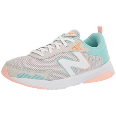 Imagem de New Balance Tênis de corrida infantil DynaSoft 545 V1 com cadarço, Verão neblina/surf/pêssego, 7 Wide Big Kid