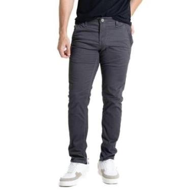 Imagem de Calça Sarja Sawary Slim - 280384 - Chumbo 46-Masculino