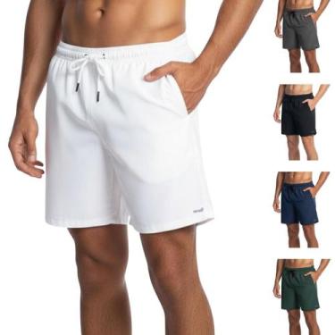 Imagem de Kit 5 Bermuda Short Masculino Tactel Academia Treino Praia - Ripoll, P