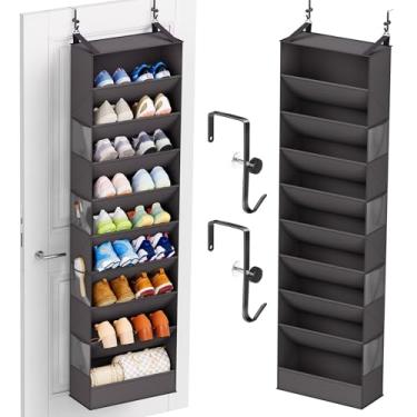 Imagem de Ligereza 26 pares de organizadores de sapatos acima da porta, suporte de sapato de bolso grande resistente para armário, suporte de sapato pendurado para todos os tênis da família, botas, saltos e
