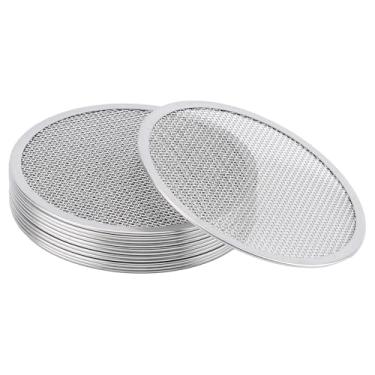 Imagem de Pacote com 12 tampas de germinação para frascos de pedreiro, tampa de filtro de tela de aço inoxidável 304 para pote de vidro de boca larga de 86 mm, tampas de peneira de broto de feijão para uso