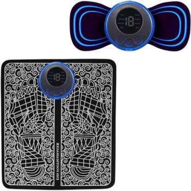 Imagem de Massageador Para Pés Ems Magnético Tapete Massageador De Pés Elétrico e Recarregável Estimulador Muscular - YODHE