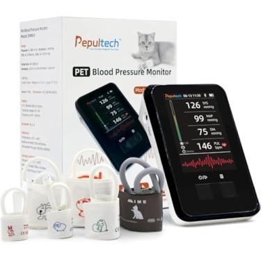 Imagem de Pepultech Monitor De Pressão Arterial Veterinário, Aparelho Digital Automático De Pressão Arterial Para Cães E Gatos, Monitor De Pressão Arterial Felino De Operação Silenciosa, Tela Lcd De 3,5 Pole