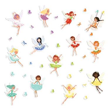 Imagem de Adesivo de Parede Fadas Amigas Infantil 53un Cobre 2m²
