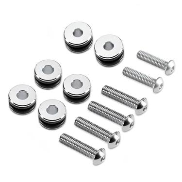 Imagem de H-D Quick Release Sissy Bar Rack Kit de ferragens de ancoragem de 6 pontos adequado para modelos Harley Davidson FLSTC equipados com kit de alforje de desanexação rápida 2003-2017