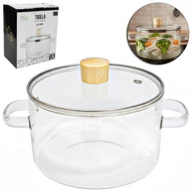 Imagem de Tigela Caçarola de Vidro Lisa com Tampa 1,5L - Fu Xing