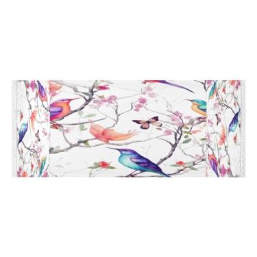 Imagem de Wassud Capas de lavadora e secadora Blooming Nature, protetor de lavadora com sacos de armazenamento, capa de geladeira à prova de poeira com bolsos para lavanderia doméstica, cozinha, 120 x 55 cm