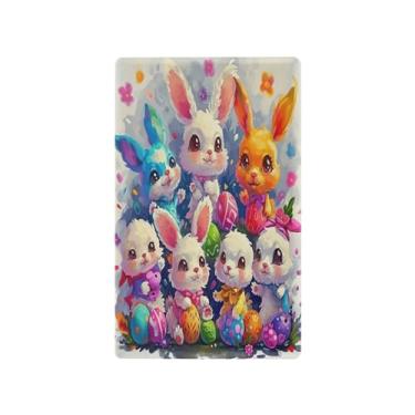 Imagem de Wassud Placa de cobertura para interruptor de luz, 1 capa de tomada em branco, placa de parede, tomadas elétricas decorativas, reunião de coelhos, decoração de sala de estar