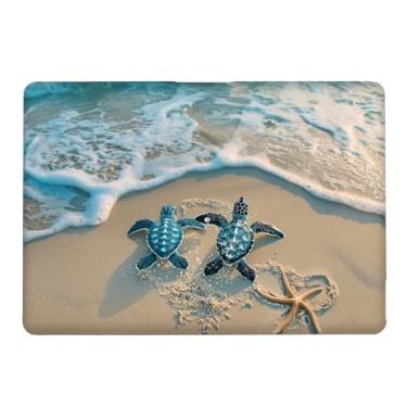 Imagem de Yicomon Compatível com MacBook Air de 13,6 polegadas, versão 2022 2025, A2681 A3240, capa rígida de plástico para Mac Air 13.6 (2022 2029) - Praia de tartarugas marinhas