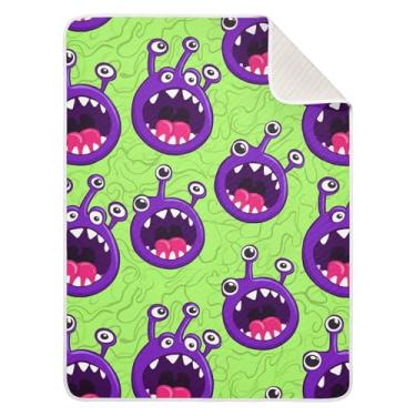Imagem de Wassud Cobertor de bebê Monstros para meninos e meninas cobertor infantil essencial para recém-nascidos cobertores macios para bebês 76 x 101 cm