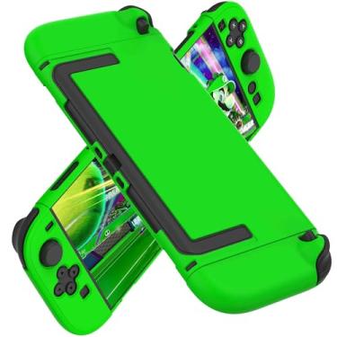 Imagem de COMCOOL Dockable Case for Nintendo Switch 2 2025 - [Military Grade Drop Protection] Slim Shockproof with Anti-Fingerprint Switch 2 Protective Cover - Brilliant green