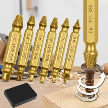 Imagem de Conjunto de extrator de parafuso danificado, meias de Natal para homens, presentes masculinos para pai, marido, parafusos despojados, porcas e parafusos, ferramentas de broca para facilitar a remoção