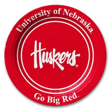 Imagem de Pratos de papel Nebraska Cornhuskers de 23 cm