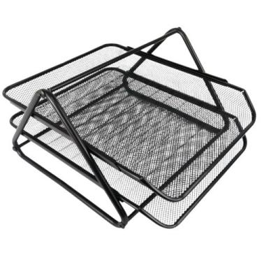 Imagem de Organizador de Documentos para Escritório 2 Gavetas Aramado - Clink