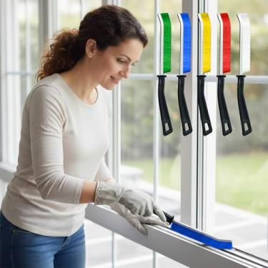 Imagem de Escova de limpeza de fendas - escovas de limpeza de argamassa de cerdas duras, ferramentas multifuncionais de limpeza de lacunas estreitas para cozinha, pia, banheiro