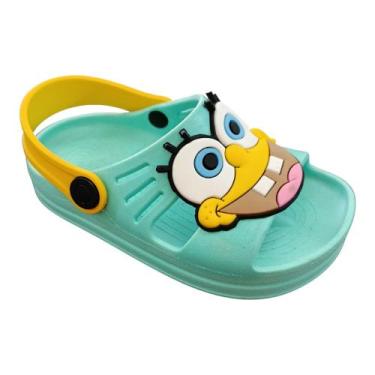 Imagem de Sandália Papete Infantil Bob Esponja Desenho Unissex E.v.a - Marinella
