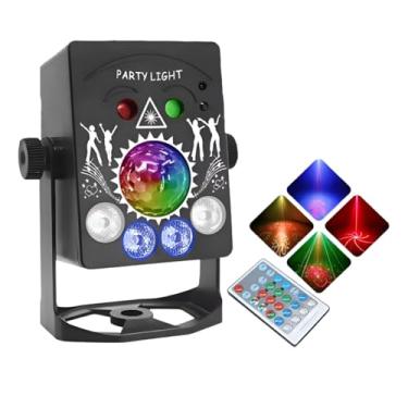 Imagem de Globo de Luzes Coloridas Giratória Iluminação para Festa Decoração RGB e Balada