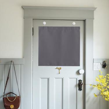 Imagem de Capa para porta de sala de aula, persianas blackout bloqueadas para janelas de sala de aula, blocos de escurecimento de sala, pequena capa de janela com ganchos autoadesivos para escritório, 61 x 46