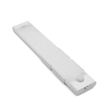 Imagem de Kit Luminária Led Barra Difusa Recarregável Usb Presença Sensor Quarto/Cozinha Luz(Branco - 60cm,1)