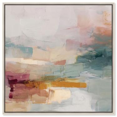 Imagem de Impressão em tela Blended Shores I Sunset Wall Art por Art Remedy, moldura prateada, 50 x 50 cm