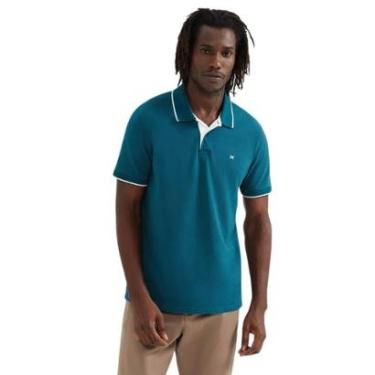 Imagem de Camiseta Polo Masculina Hering Bordado Verde-Masculino