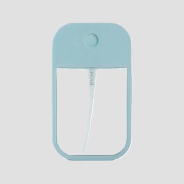 Imagem de 1 conjunto de frascos atomizadores portáteis recarregáveis de 45 ml, design compacto para viagem, para perfume, toner, desinfetante, loção em movimento, Azul