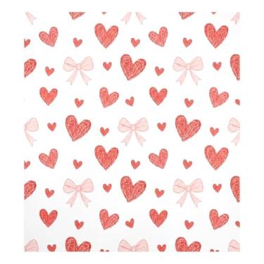 Imagem de Blueangle Red Hearts Bows capa de ímã de lava-louças, decoração de capa frontal de lava-louças, adesivos de eletrodomésticos, adesivos de eletrodomésticos, 58 cm C x 66 cm adesivo magnético decorativo