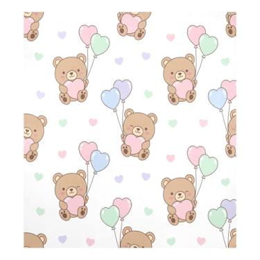 Imagem de Blueangle Capa magnética para lava-louças ursinhos de pelúcia dos namorados, decoração da capa frontal da máquina de lavar louça, adesivos de eletrodomésticos, adesivos de eletrodomésticos, 58 cm C x