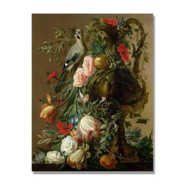 Imagem de NHLDZYH Arte de parede em tela colorida para especiarias e colher de tempero | Decoração de cozinha vintage | Arte moderna para casa e sala de jantar. B75. Tela somente 30x40cm-11,8x15,7 pol