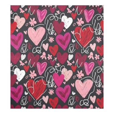 Imagem de Blueangle Capa de ímã de lava-louças de corações florais pequenos, decoração de capa de lava-louças frontal, adesivos de eletrodomésticos, adesivos de eletrodomésticos, adesivo magnético decorativo de