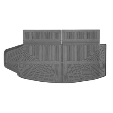 Imagem de WGGDRAQQ Forro de porta-malas de carga para Dodge Durango 2011-2015 6/7 assentos tapetes traseiros porta-malas 3D bandeja de bota para todos os climas TPE preto