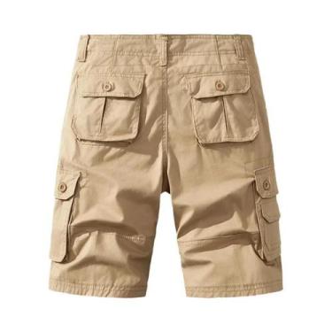 Imagem de Bermuda Masculina De Algodão Tamanho Grande, Solta E Reta, Para Esport