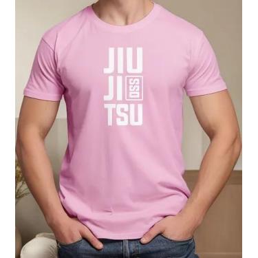 Imagem de Camiseta Camisa Adulto Feminina Masculina Algodão Luta Jiu Jitsu OSS M
