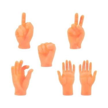 Imagem de Mini Fantoches De Dedo 6 Peças Brinquedos De Borracha Engraçados De Ga