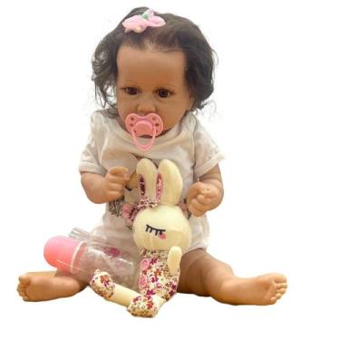 Imagem de Bebê Reborn 55cm Coelho corpo silicone - Real Baby Dolls